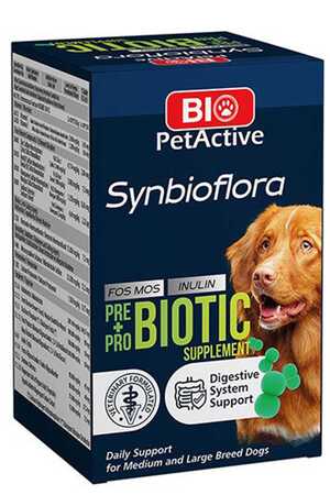 BIO PETACTIVE - Bio PetActive Synbioflora Orta ve Büyük Irk Köpekler İçin Prebiyotik Tablet 72gr BIO PETACTIVE - Bio PetActive Synbioflora Orta ve Büyük Irk Köpekler İçin Prebiyotik Tablet 72gr