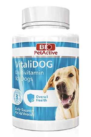 BIO PETACTIVE - Bio PetActive Vitalidog Küçük Irk Köpekler İçin Multivitamin Tablet 60 Adet 30gr BIO PETACTIVE - Bio PetActive Vitalidog Küçük Irk Köpekler İçin Multivitamin Tablet 60 Adet 30gr