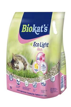 BIOKATS - Biokats Eco Light Fresh Cherry Blossom Kiraz Çiceği Kokulu Pelet Kedi Kumu 5lt
