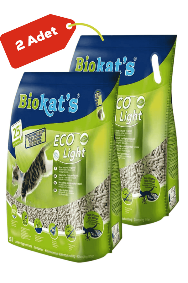 Biokats Pelet Kedi Kumu Eco Light 2x5lt