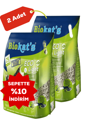 BIOKATS - Biokats Pelet Kedi Kumu Eco Light 2x5lt