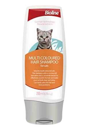 BIOLINE - Bioline Çok Renkli Kediler İçin Şampuan 200ml