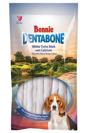 BONNIE - Bonnie Dentabone Twist Beyaz Köpek Ödül Kemiği 20li