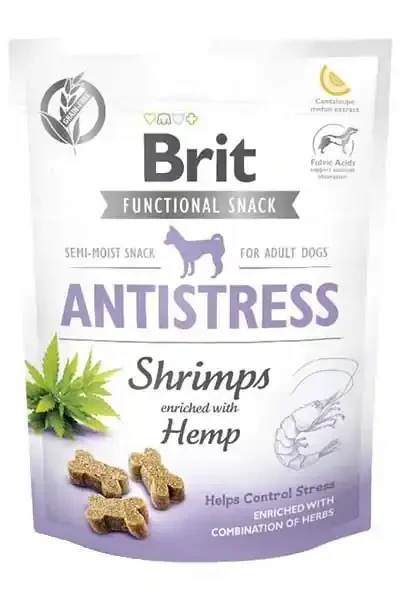 Brit Antistress Karides ve Kenevirli Köpek Ödül Maması 150gr
