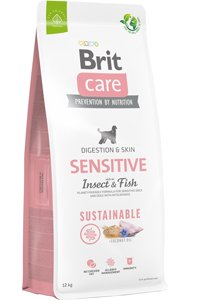 Brit Care Sensitive Digeston & Skin Balıklı Larvalı Yetişkin Köpek Maması 12kg - Thumbnail