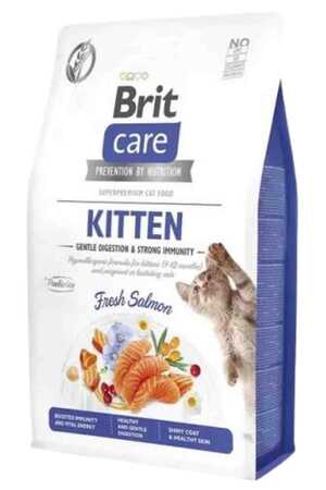 BRIT - Brit Care Gentle Digestion & Strong Immunity Somonlu Tahılsız Yavru Kedi Maması 7kg