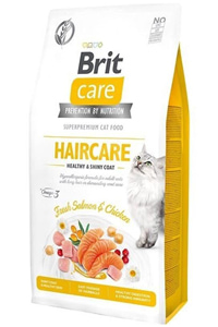 Brit Care Haircare Deri ve Tüy Sağlığı için Tahılsız Tavuk ve Somonlu Yetişkin Kedi Maması 7kg - Thumbnail