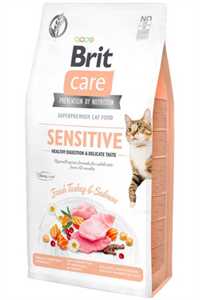 Brit Care Hassas Kediler İçin Hindi ve Somonlu Yetişkin Kedi Maması 2kg - Thumbnail