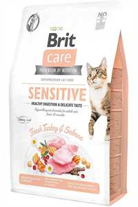 Brit Care Hassas Mideli Kediler İçin Hindili ve Somonlu Yetişkin Kedi Maması 7kg - Thumbnail