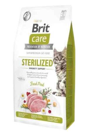 BRIT - Brit Care Immunity Support Domuz Etli Tahılısız Kısırlaştırılmış Kedi Maması 7kg