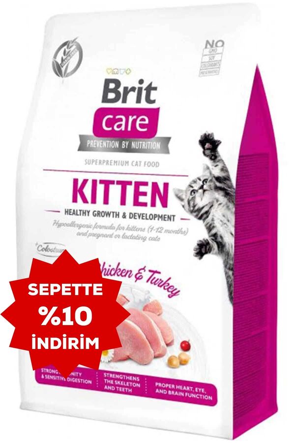 Brit Care Kitten Bağışıklık Güçlendirici Tavuklu Yavru Kedi Maması 7kg