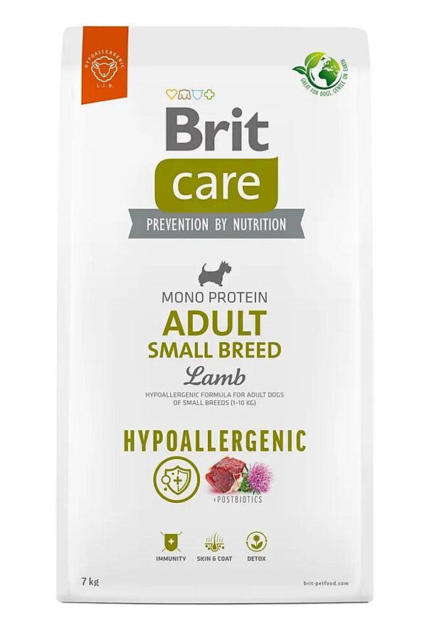 Brit Care Mono Protein Hipoalerjenik Kuzulu Küçük Irk Yetişkin Köpek Maması 7kg - 1