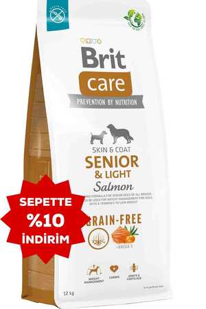BRIT - Brit Care Skin&Coat Somonlu Senior Light Tahılsız Köpek Maması 12kg