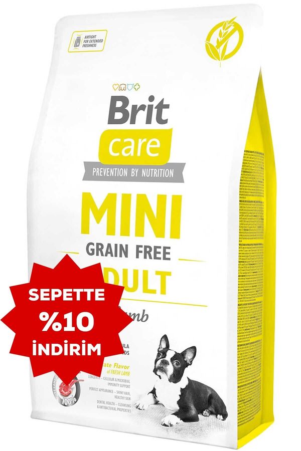 Brit Care Mini Tahılsız Kuzu Etli Küçük Irk Yetişkin Köpek Maması 2kg