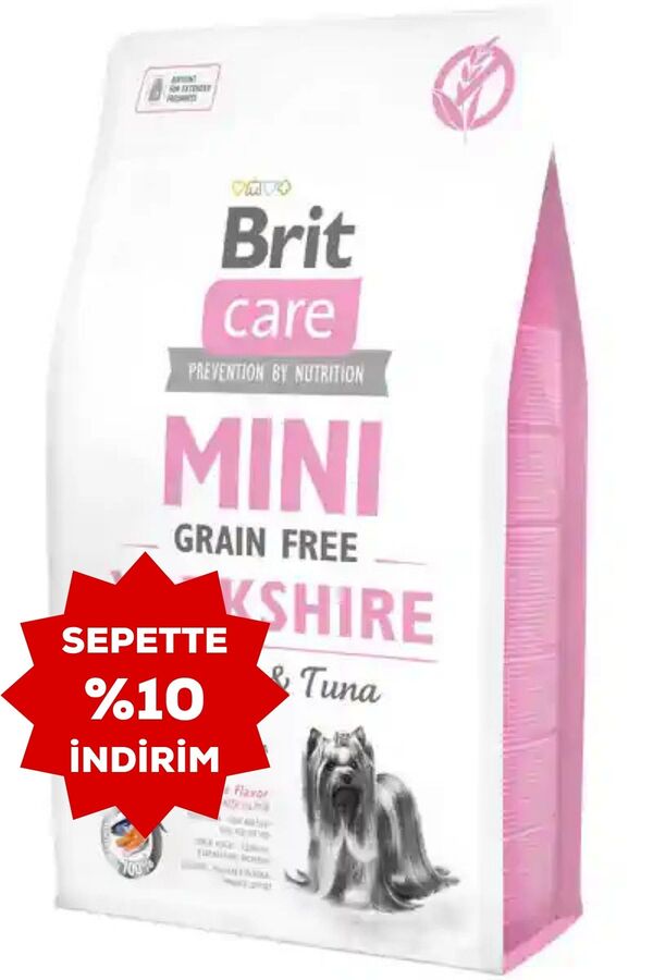 Brit Care Mini Yorkshire Tahılsız Somon ve Ton Balıklı Yetişkin Köpek Maması 2kg