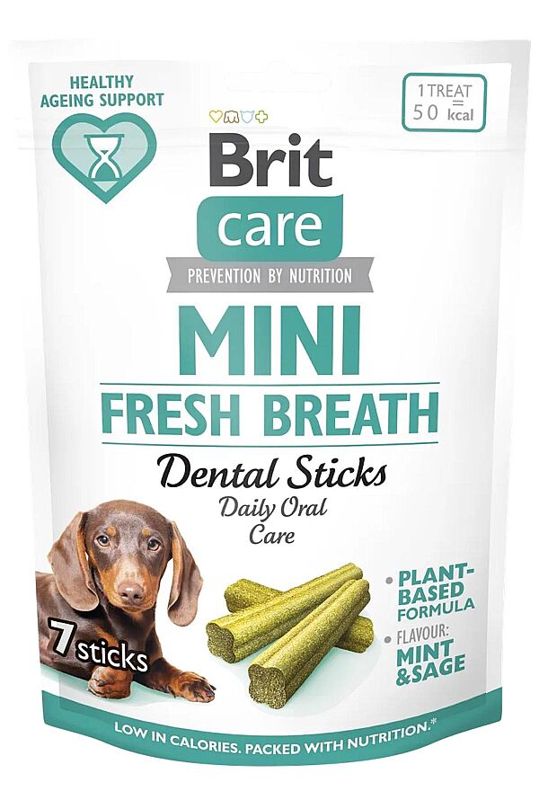 Brit Care Mini Irk Köpekler İçin Günlük Ağız Bakımı ve Ferah Nefesi Destekleyen Atıştırmalık 120gr (7li) - 1