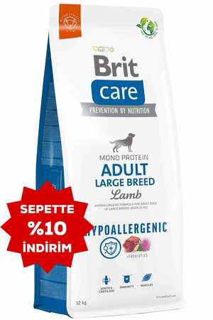 BRIT - Brit Care Mono Protein Hipoalerjenik Kuzulu Büyük Irk Yetişkin Köpek Maması 12kg
