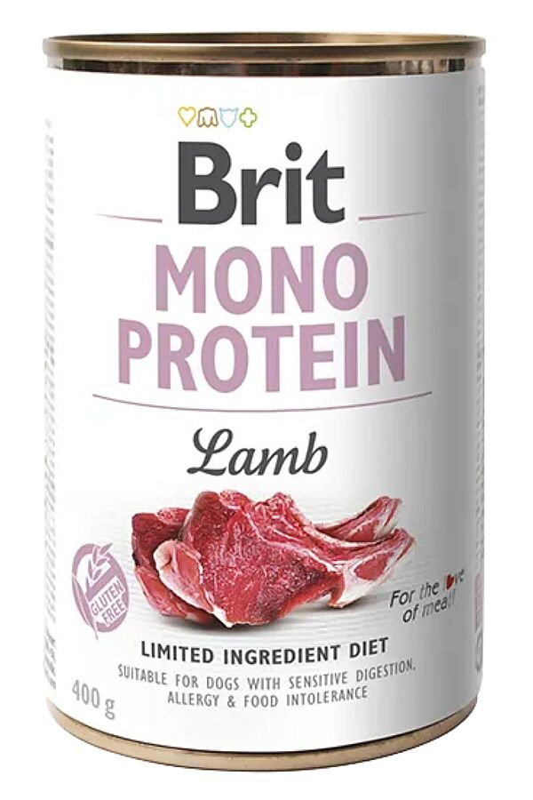 Brit Care Mono Protein Köpekler İçin Kuzu Etli Konserve 400gr - 1