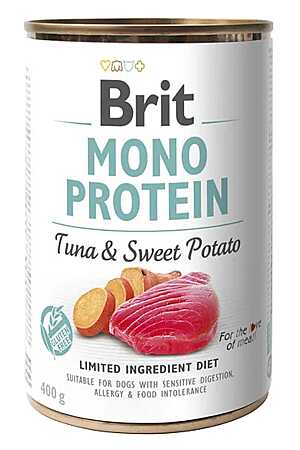 Brit Care Mono Protein Köpekler için Ton Balıklı ve Tatlı Patatesli Konserve 400gr