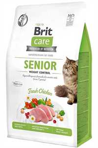  - Brit Care Senior Kilo Kontrolü İçin Tahılsız Tavuklu Yaşlı Kedi Maması 2kg