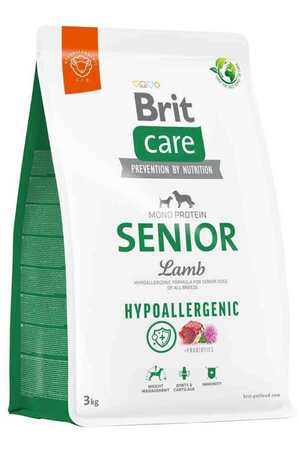 Brit Care Mono Protein Hipoalerjenik Kuzu Etli Yaşlı Köpek Maması 3kg - Thumbnail