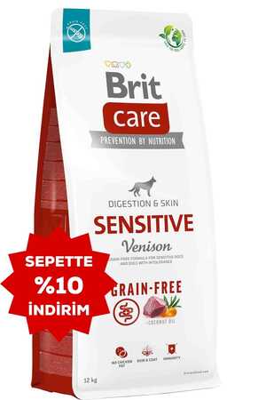 Brit Care Sensitive Digestion & Skin Geyikli Tahılsız Yetişkin Köpek Maması 12kg