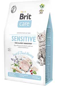 Brit Care Sensitive Özel Formül Balıklı Hipoalerjenik  Yetişkin Kedi Maması 2Kg