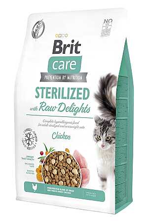 Brit Care Sterilized Raw Delights Tavuklu Tahılsız Kısırlaştırılmış Kedi Maması 2kg