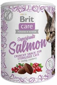 BRIT - Brit Care Superfruits Somonlu ve Kızılcıklı Kıtır Kısırlaştırılmış Kedi Ödül Maması 100gr BRIT - Brit Care Superfruits Somonlu ve Kızılcıklı Kıtır Kısırlaştırılmış Kedi Ödül Maması 100gr