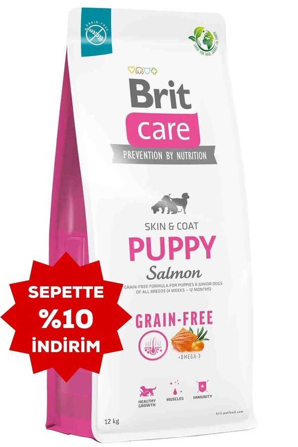 Brit Care Skin&Coat Tahılsız Somonlu Yavru Köpek Maması 12kg