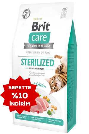 BRIT - Brit Care Urinary İdrar Yolları Sağlığı için Tavuklu Kısırlaştırılmış Kedi Maması 7kg