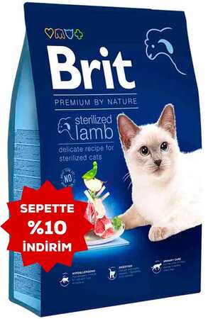 Brit Premium Kuzu Etli Kısırlaştırılmış Kedi Maması 8kg