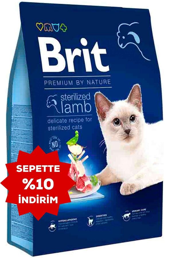 Brit Premium Kuzu Etli Kısırlaştırılmış Kedi Maması 8kg
