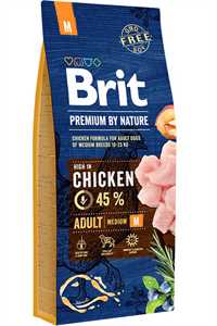 Brit Premium by Nature Adult Tavuklu Orta Irk Yetişkin Köpek Maması 15kg - Thumbnail