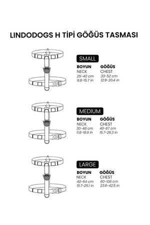 Lindo Bubble H Tipi Göğüs Tasması S - Thumbnail