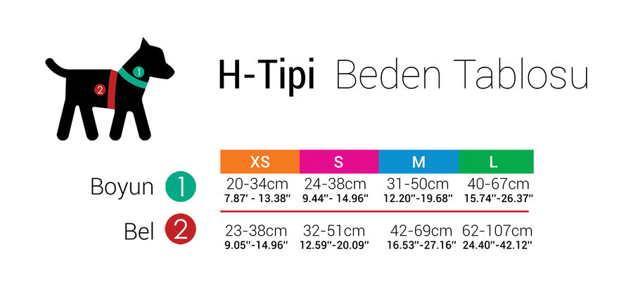 Tailpetz Bubbles Harness H Tipi Köpek Tasması M