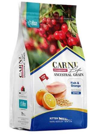 CARNI - Carni Life Cranberry Ancestral Grain Balık ve Portakal Yavru Kedi Maması 5kg