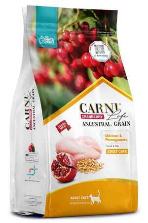 Carni Life Cranberry Ancestral Grain Tavuk ve Nar Yetişkin Kedi Maması 1,5kg - Thumbnail