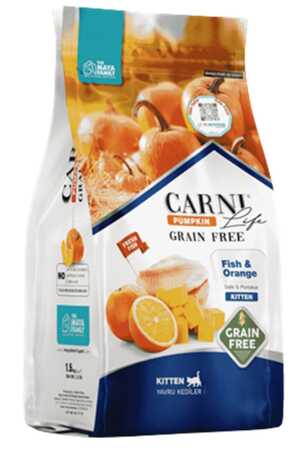 CARNI - Carni Life Pumpkin Tahılsız Balık ve Portakal Yavru Kedi Maması 5kg