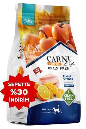 Carni Life Pumpkin Tahılsız Balık ve Portakal Yetişkin Kedi Maması 5kg - Thumbnail