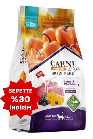 Carni Life Pumpkin Tahılsız Kuzu ve Böğürtlen Yetişkin Kedi Maması 1,5 kg - Thumbnail