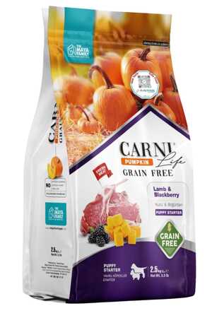 CARNI - Carni Life Pumpkin Tahılsız Kuzu ve Böğürtlen Puppy Starter Yavru Köpek Maması 2,5kg