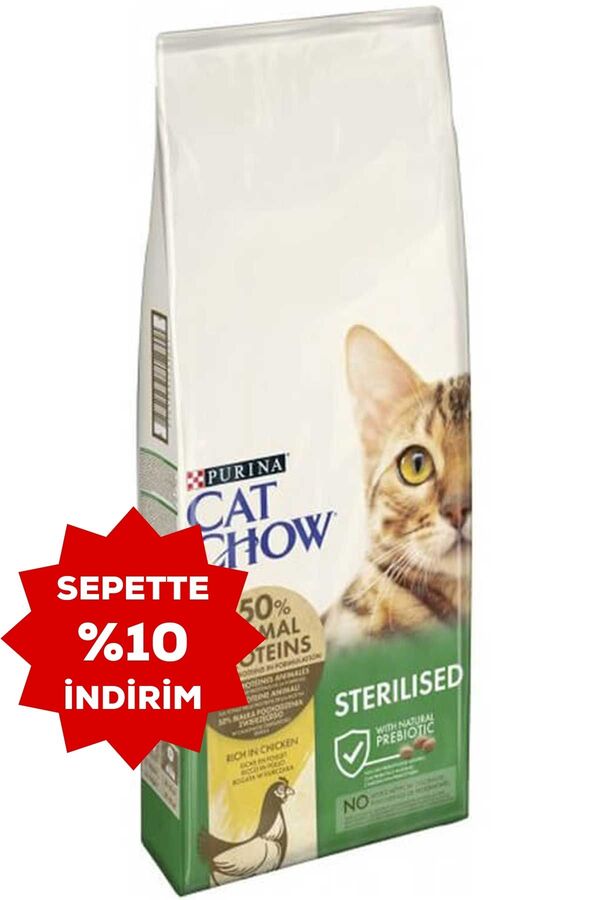 Cat Chow Tavuklu Kısırlaştırılmış Kedi Maması 15kg