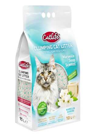 CATLIFE - Catlife Marsilya Sabunlu Bentonit Kedi Kumu 10lt CATLIFE - Catlife Marsilya Sabunlu Bentonit Kedi Kumu 10lt