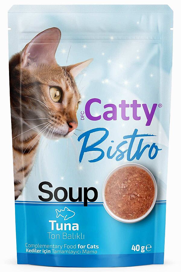 Catty Bistro Ton Balıklı Kedi Çorbası 40gr - 1