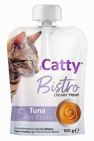 Catty Bistro Tuna Balıklı Yavru Kediler İçin Sıvı Kedi Ödül Maması 100gr