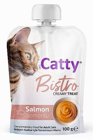 Catty Bistro Somon Balıklı Krema Kedi Ödül Maması 100gr