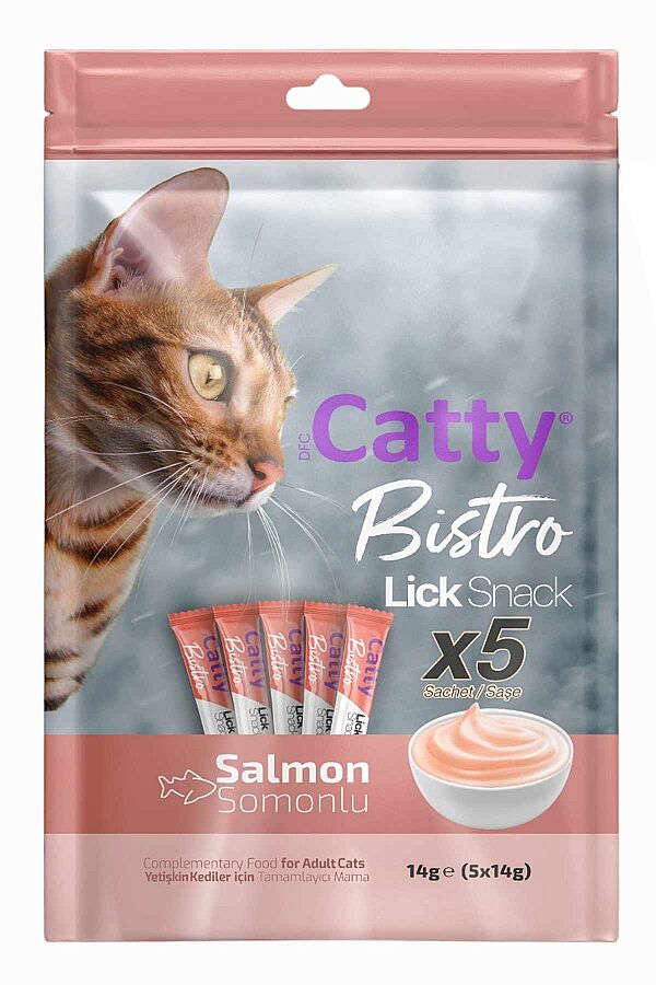 Catty Bistro Somonlu Krema Kedi Ödül Maması 5x14gr - 1
