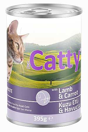 Catty Pate Kuzu Etli ve Havuçlu Yetişkin Kedi Konservesi 395gr