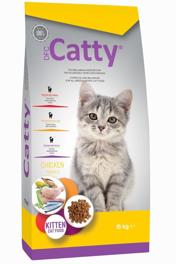 Catty Tavuklu Yavru Kedi Maması 15kg